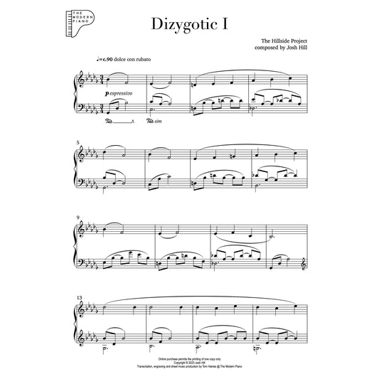 Dizygotic I - sheet music (digital download)